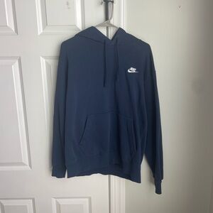 Nike Men's Navy Hoodie with Logo